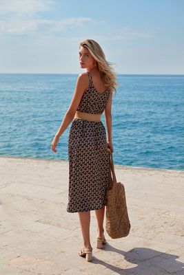 Janira Kleed: Margaret, Jersey stof, Lang model