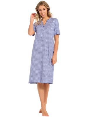 Pastunette Deluxe Nachthemd Dames: Korte mouw, 105cm ( tot maat 54 )