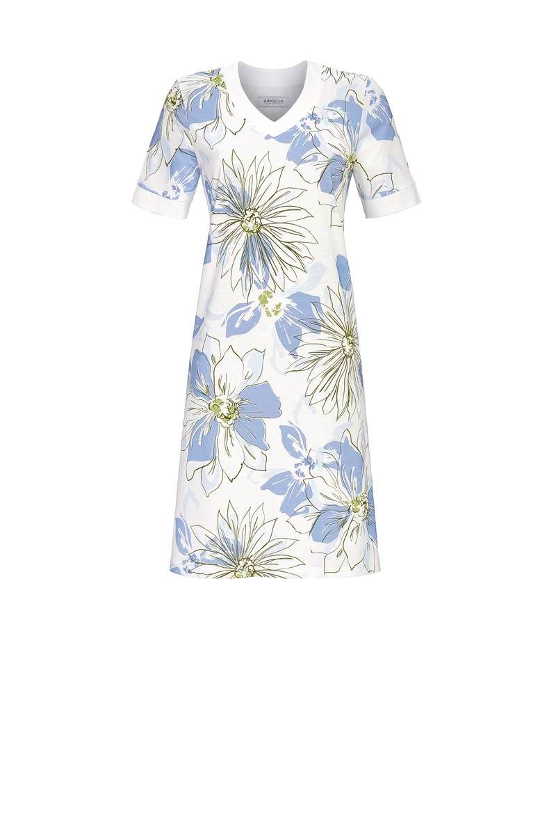 Ringella nachthemd: korte mouw, 95cm tencel