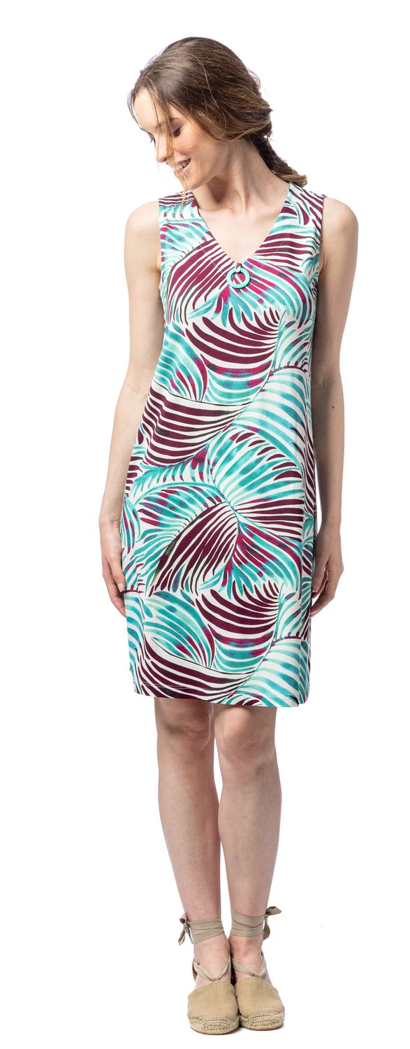 Egatex strandkleed: Mouwloos, multicolor