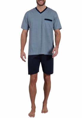 Gotzburg Pyjama Heren: Licht Blauw, V hals