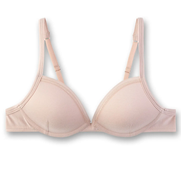 Sanetta Tiener Bh: Nude kleur, ideale starter, Europese Maten