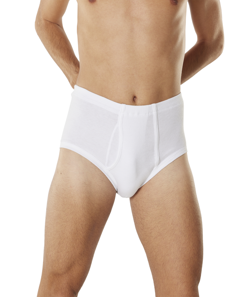 Dulcia Heren slip: Maxi slip met opening, classic 2-2 cotton