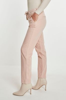 Para Mi Dames broek: Cate, Ribcord, old Pink ( fijn ribflwueel )
