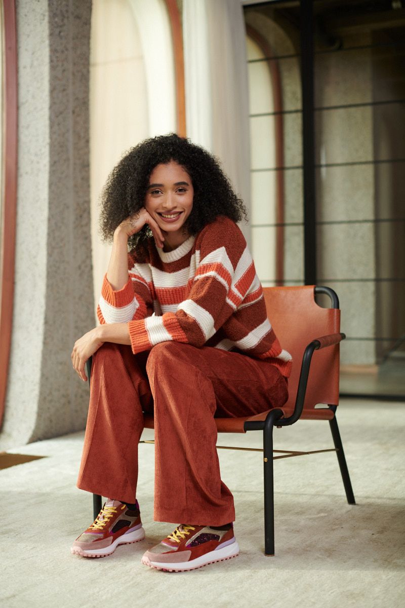 Signe Nature Pull: Ecru / Orange