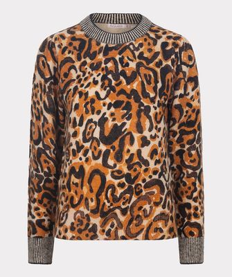 Esqualo Pull: Luipaard print,