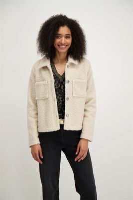 Signe Nature Vest: Teddy, Ecru