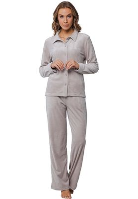 Pastunette Homewear / pyjama: Licht bruin, velours