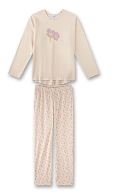 Sanetta Pyjama Meisjes: 100% Katoen, Beige