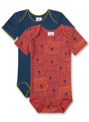 Sanetta Romper jongens: Bever, Duopack