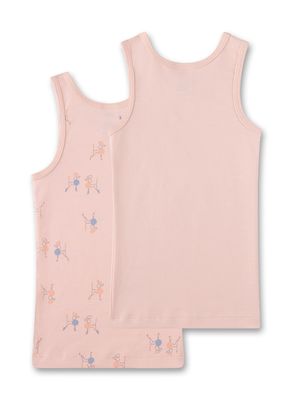 Sanetta singlet meisjes: Duopack, poedel tekening