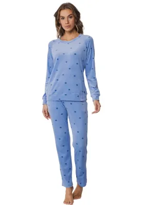 Pastunette Pyjama Dames: Licht blauw, Velours
