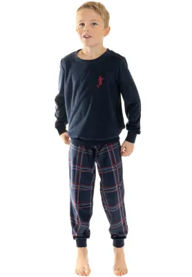 Pastunette Pyjama jongens: Fleece, Blauw