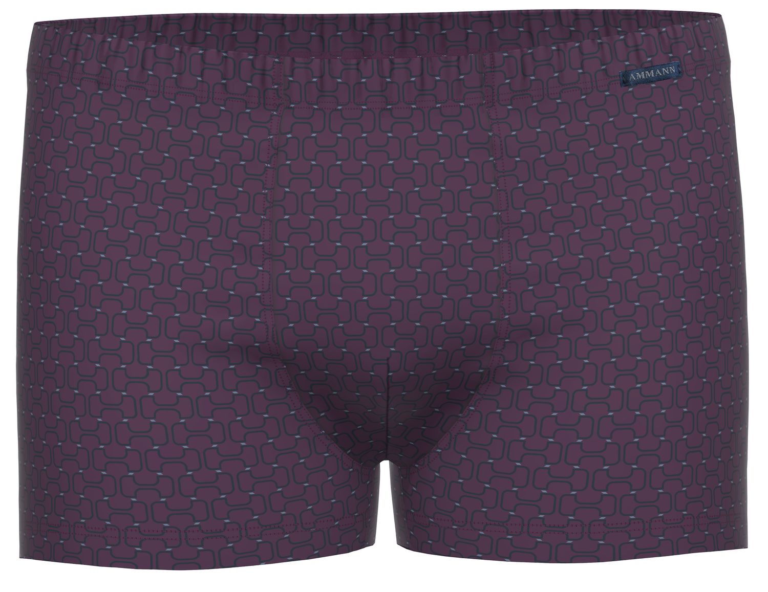 Ammann Heren Boxer: Blauw / Bordeaux