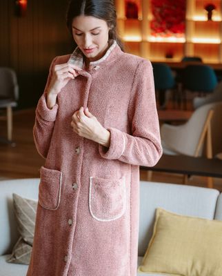 Egatex Kamerjas Dames: Rose, met knopen, Warm