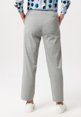 Frank Walder Dames Broek: Mia, Grijs, met elastiek in de lenden