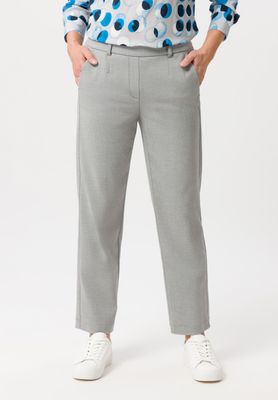 Frank Walder Dames Broek: Mia, Grijs, met elastiek in de lenden