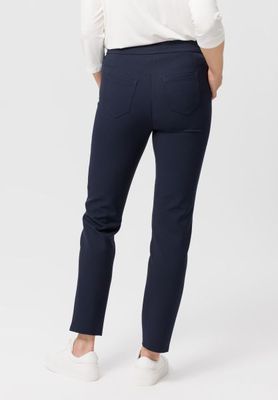 Frank Walder Dames Broek: Brenda, Donker blauw, met elastiek in de lenden