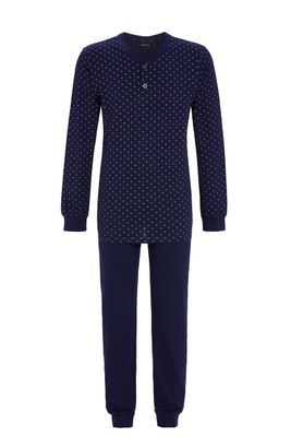 Ringella Heren Pyjama: Blauw, 100% Katoen