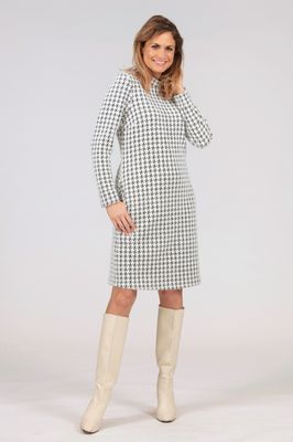 Punto Fashion Kleed: Gebreid, Zwart wit