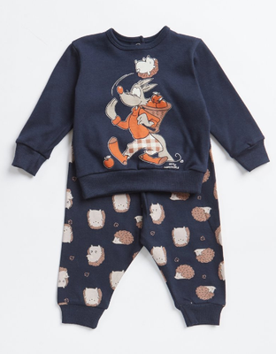 Happy People Pyjama jongens: Egels, Interlock vanaf 12maanden
