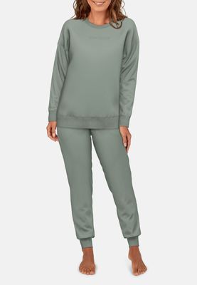 Tom Tailor Training / Homewear Dames: Groen, licht gemoltoneerd