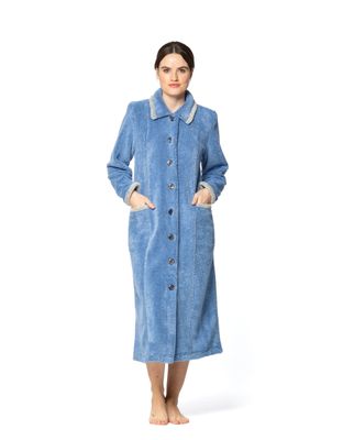 Egatex Kamerjas dames: Wintermodel, met knopen, Blauw