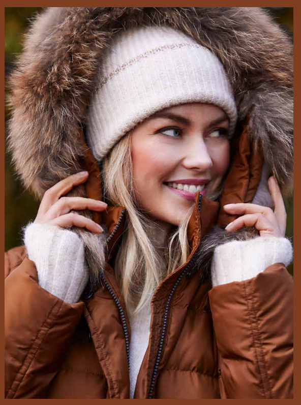 Normann Winterjas: OPGEPAST BRIQUE KLEUR