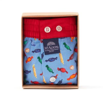 MC Alson Boxershort Heren: Snoepjes, Los model met ingewerkte slip
