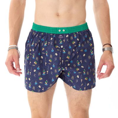 MC Alson Boxershort Heren: Vissen, Los model met ingewerkte slip