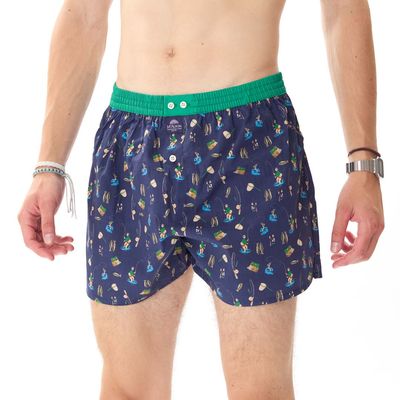 MC Alson Boxershort Heren: Vissen, Los model met ingewerkte slip