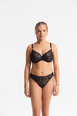 Louisa Bracq slip mini model: Swan, Zwart