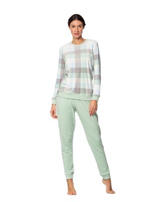 Egatex Dames Pyjama / Homewear: Velours, groen