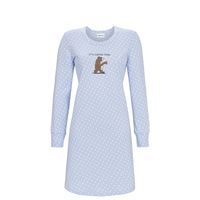 Ringella Dames Nachthemd: Time for coffee, Blauw