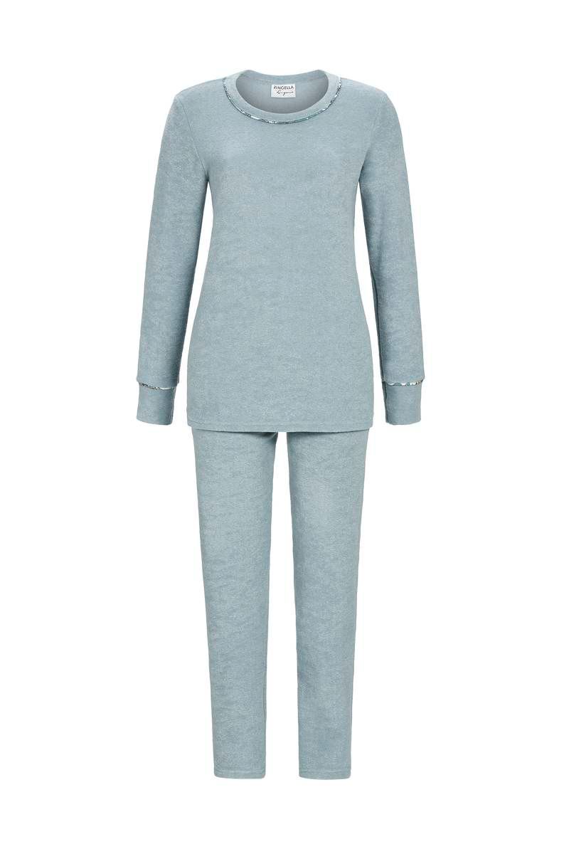 Ringella Pyjama Dames: licht blauw, gemoltoneerd