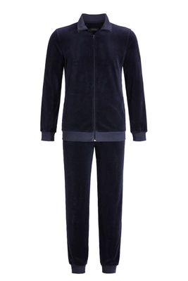 Ringella Heren homewear: blauw, met rits