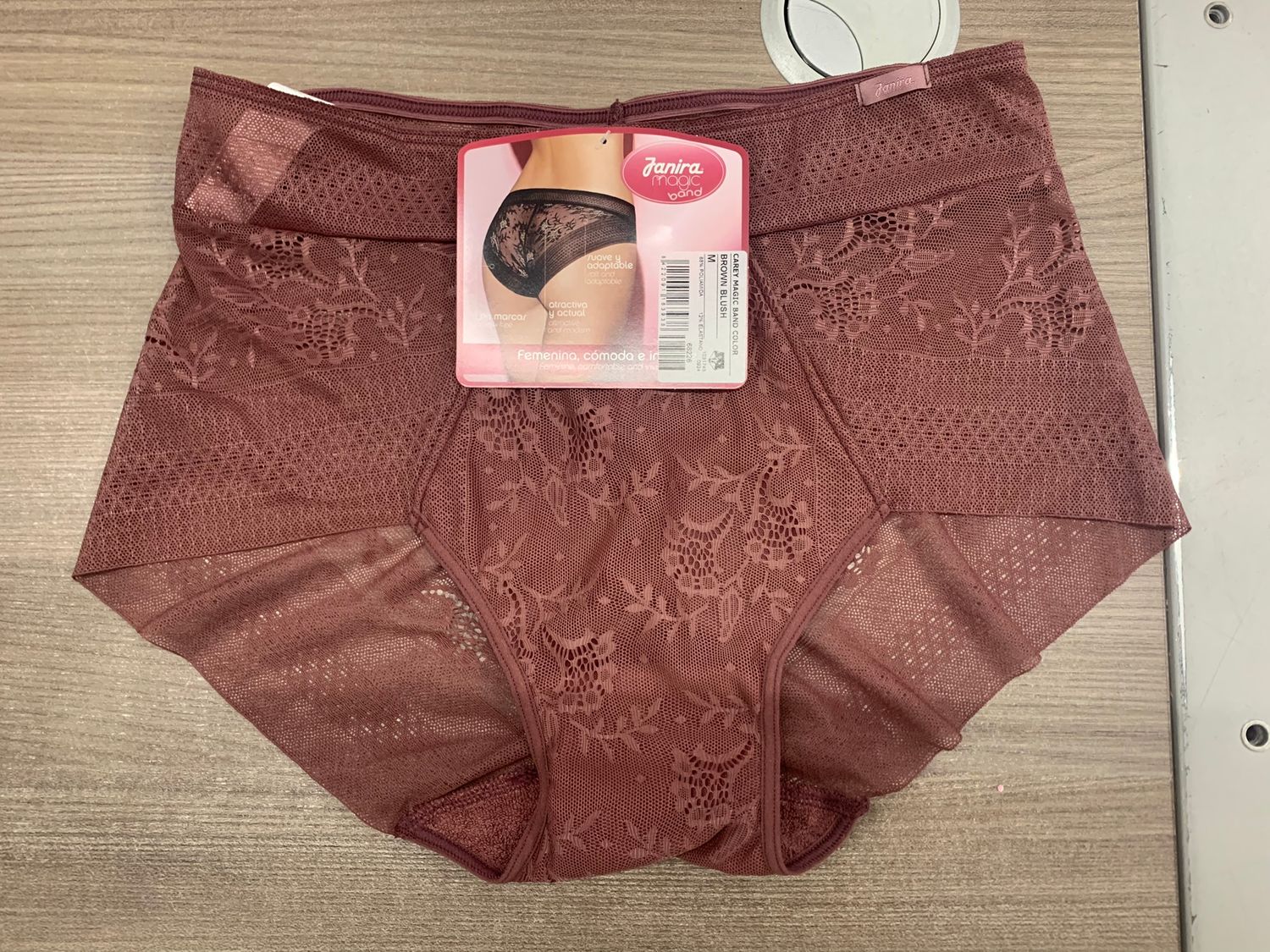 Janira Slip Taille dames: Magic band Color, Brown Blush, Naadloos