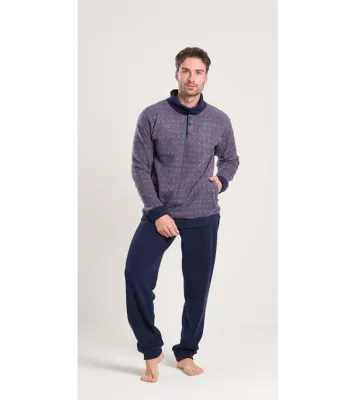 Gary Heren pyjama / home wear: Punto Milano, blauw