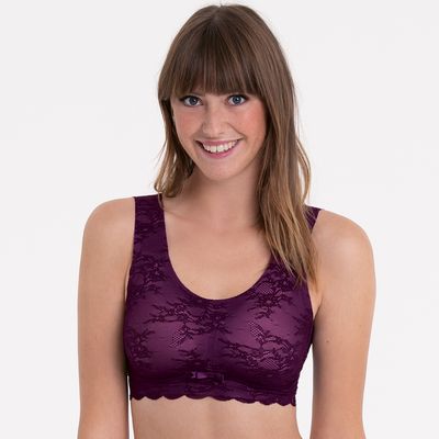 Anita Comfort BH: Essential Lace, Purple, zonder beugel