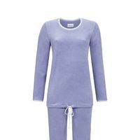 Ringella Dames pyjama: Badstof, warm, Blauw