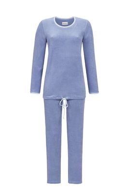 Ringella Dames pyjama: Badstof, warm, Blauw