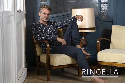 Ringella Heren Pyjama: Ijshockey, Donkerblauw