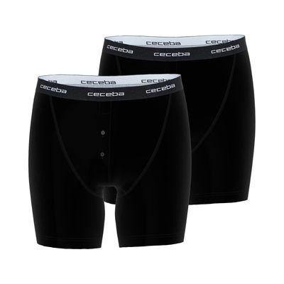 Ceceba Boxershort Heren: Met opening, Zwart, duopack