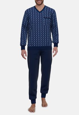 Gotzburg Heren pyjama: Blauw, V hals,