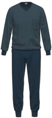 Ammann Heren pyjama: Blauw