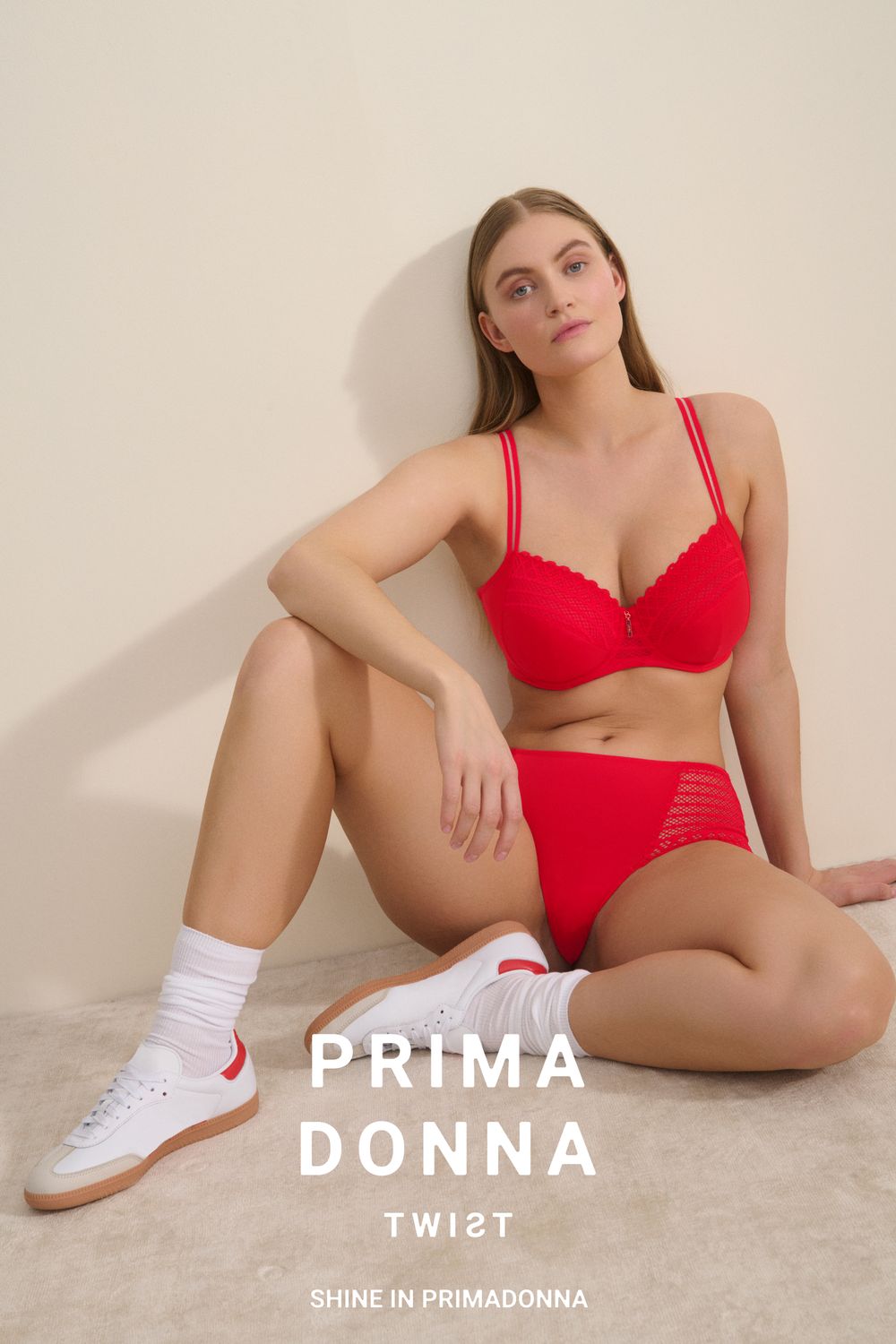 Prima Donna Twist Taille slip: East End, True Red