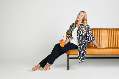 Mona Lisa Broek: Blauw, elastiek in de lenden