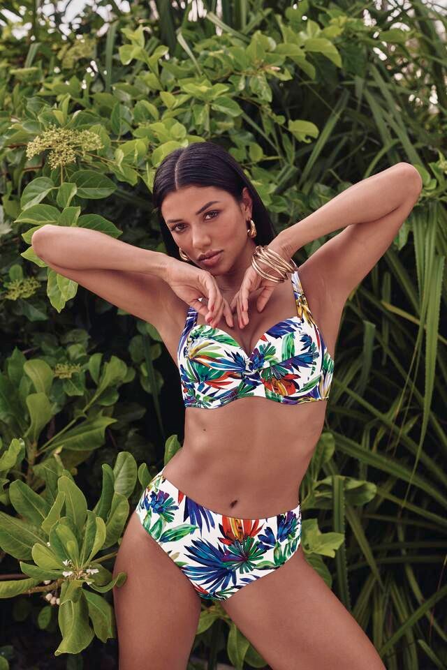 Anita bikini met beugel: wit geprint