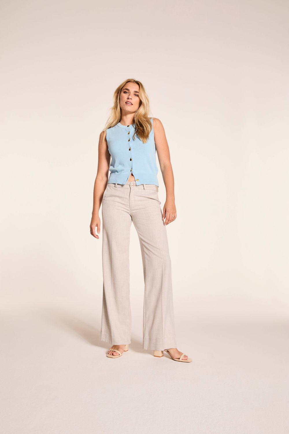 Para Mi Dames Broek: Mira, Elastic, Light Grey, City Program