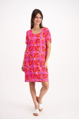 Signe Nature Kleed: Rood / Lila